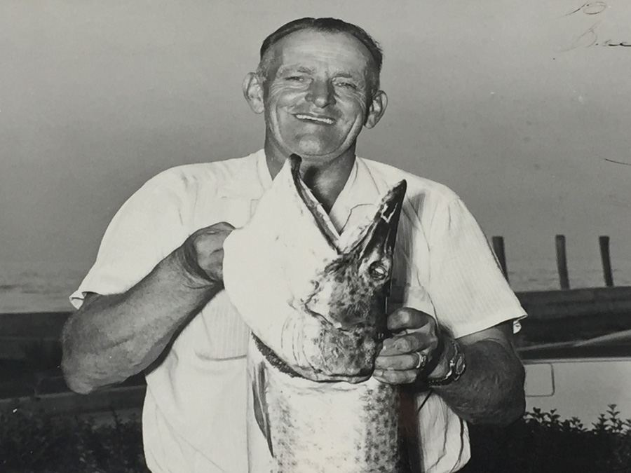 Vintage B&W Large Muskogee Fish