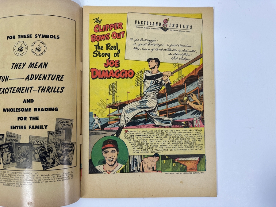 Ziff-Davis Approved Comics Baseball Thrills #3 1952 [Photo 6]