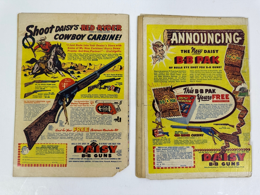 Pair Of Harvey Comics Low Grade Babe Ruth Sports Comic Books Issue #2 & #6 Vintage 1949 & 1950 10 Cent Comic Books [Photo 8]