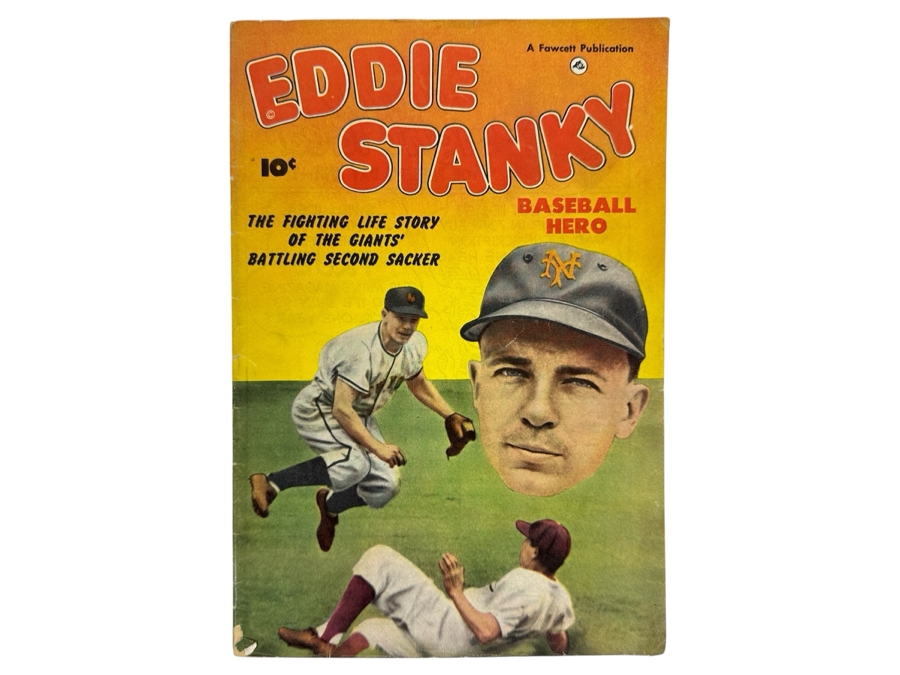 Fawcett Publication Comics Eddie Stanky Baseball Hero Comic Book Vintage 1951 10 Cent Comic Book [Photo 1]