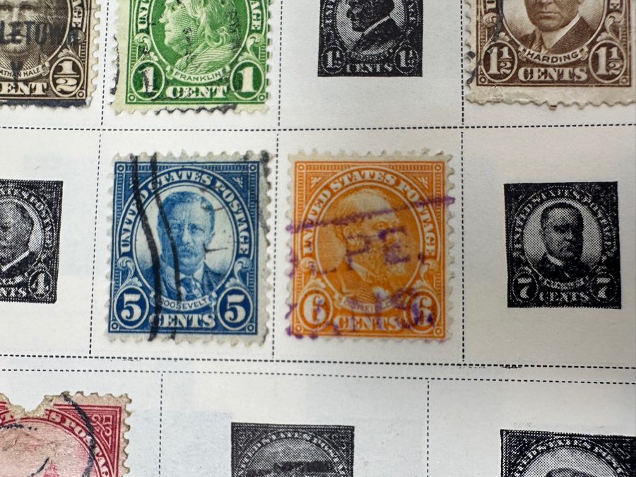 Vintage Postage Stamp Album Featuring Stamps From The United States, China & All Over The World - See Photos For A Sampling Of Stamps (Not All Stamps Are Photographed) [Photo 8]