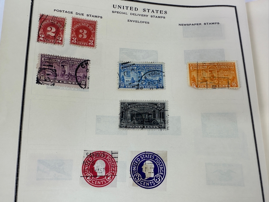 Vintage Postage Stamp Album Featuring Stamps From The United States, China & All Over The World - See Photos For A Sampling Of Stamps (Not All Stamps Are Photographed) [Photo 34]