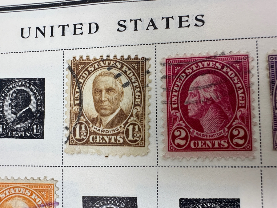 Vintage Postage Stamp Album Featuring Stamps From The United States, China & All Over The World - See Photos For A Sampling Of Stamps (Not All Stamps Are Photographed) [Photo 6]