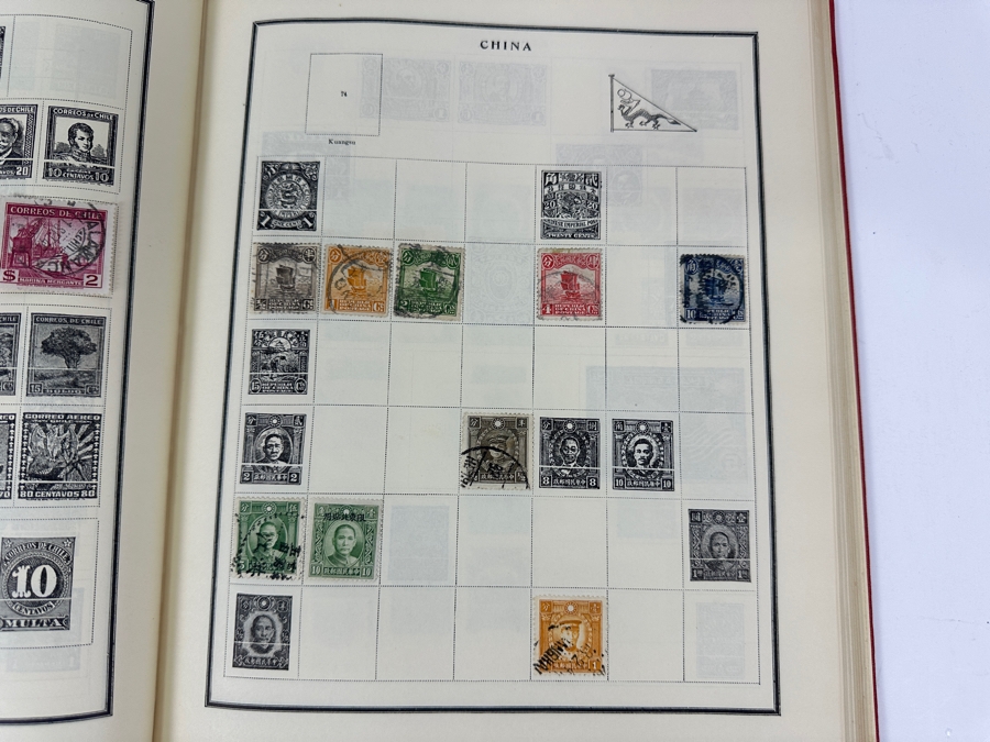 Vintage Postage Stamp Album Featuring Stamps From The United States, China & All Over The World - See Photos For A Sampling Of Stamps (Not All Stamps Are Photographed) [Photo 35]