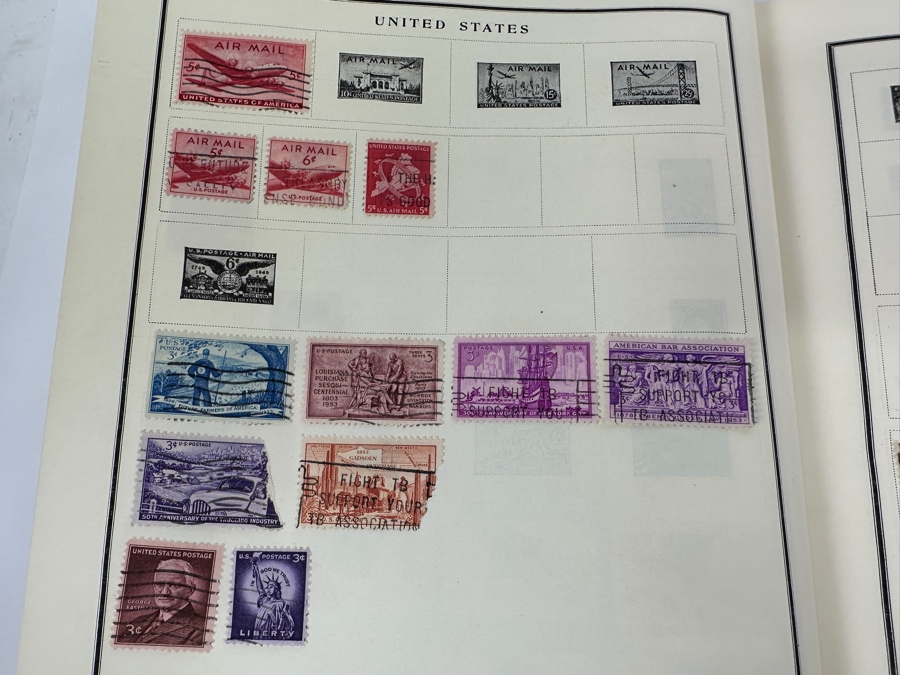 Vintage Postage Stamp Album Featuring Stamps From The United States, China & All Over The World - See Photos For A Sampling Of Stamps (Not All Stamps Are Photographed) [Photo 32]