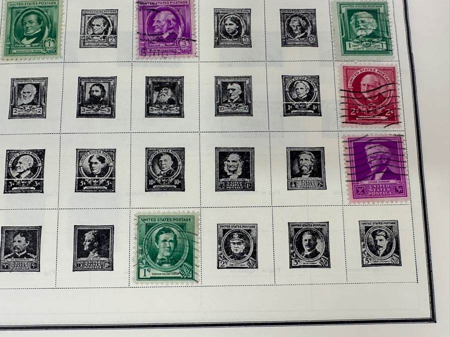 Vintage Postage Stamp Album Featuring Stamps From The United States, China & All Over The World - See Photos For A Sampling Of Stamps (Not All Stamps Are Photographed) [Photo 26]