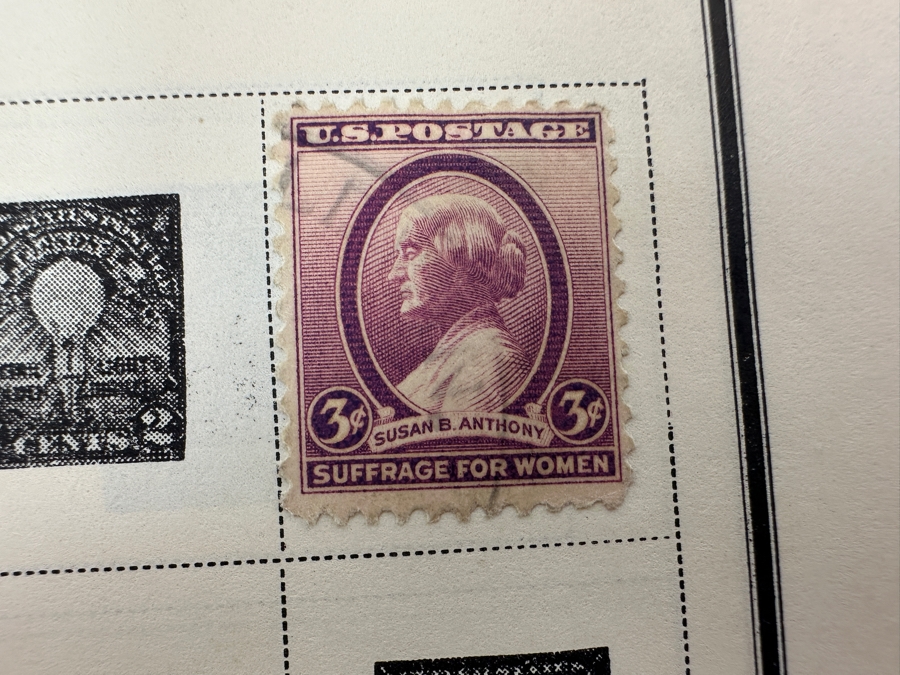 Vintage Postage Stamp Album Featuring Stamps From The United States, China & All Over The World - See Photos For A Sampling Of Stamps (Not All Stamps Are Photographed) [Photo 10]