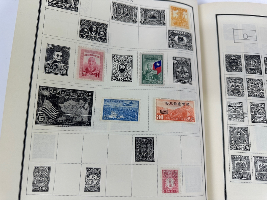 Vintage Postage Stamp Album Featuring Stamps From The United States, China & All Over The World - See Photos For A Sampling Of Stamps (Not All Stamps Are Photographed) [Photo 43]