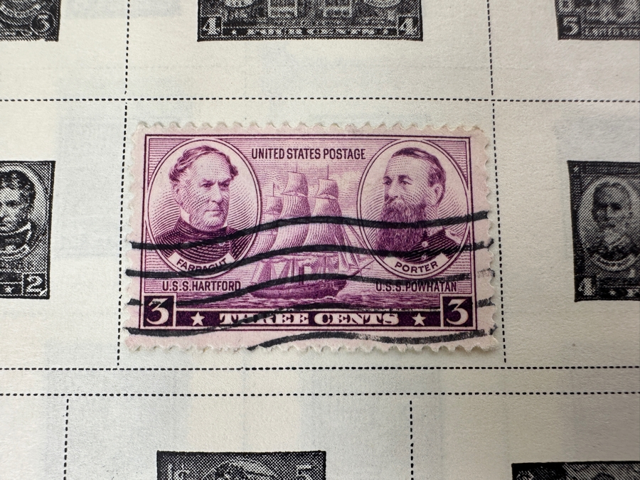 Vintage Postage Stamp Album Featuring Stamps From The United States, China & All Over The World - See Photos For A Sampling Of Stamps (Not All Stamps Are Photographed) [Photo 18]