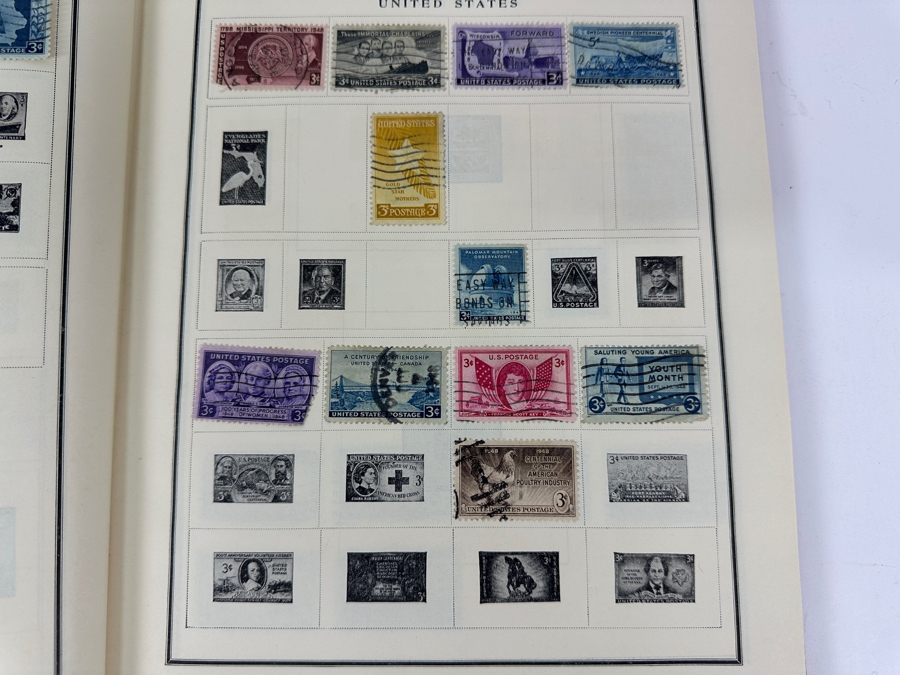 Vintage Postage Stamp Album Featuring Stamps From The United States, China & All Over The World - See Photos For A Sampling Of Stamps (Not All Stamps Are Photographed) [Photo 30]