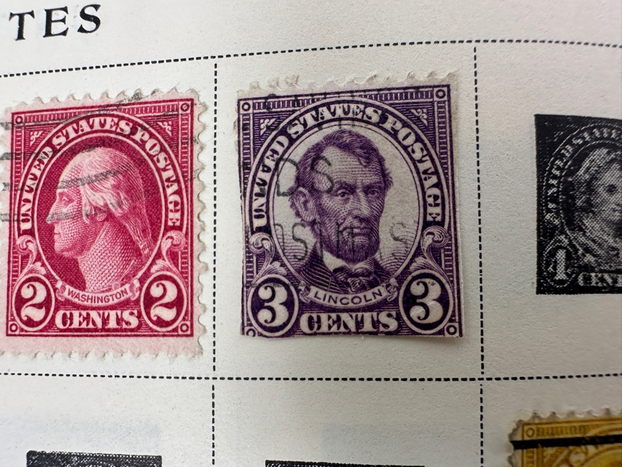 Vintage Postage Stamp Album Featuring Stamps From The United States, China & All Over The World - See Photos For A Sampling Of Stamps (Not All Stamps Are Photographed) [Photo 7]