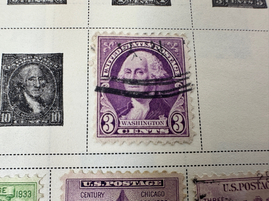 Vintage Postage Stamp Album Featuring Stamps From The United States, China & All Over The World - See Photos For A Sampling Of Stamps (Not All Stamps Are Photographed) [Photo 14]