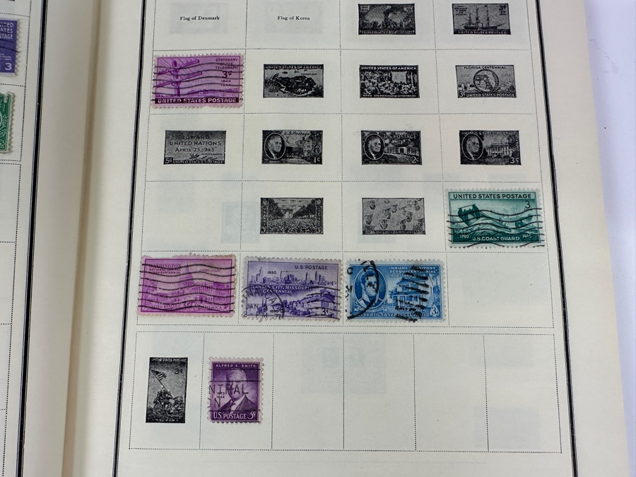 Vintage Postage Stamp Album Featuring Stamps From The United States, China & All Over The World - See Photos For A Sampling Of Stamps (Not All Stamps Are Photographed) [Photo 28]