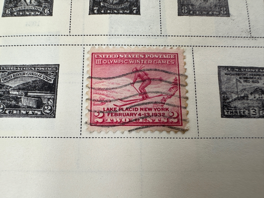 Vintage Postage Stamp Album Featuring Stamps From The United States, China & All Over The World - See Photos For A Sampling Of Stamps (Not All Stamps Are Photographed) [Photo 15]