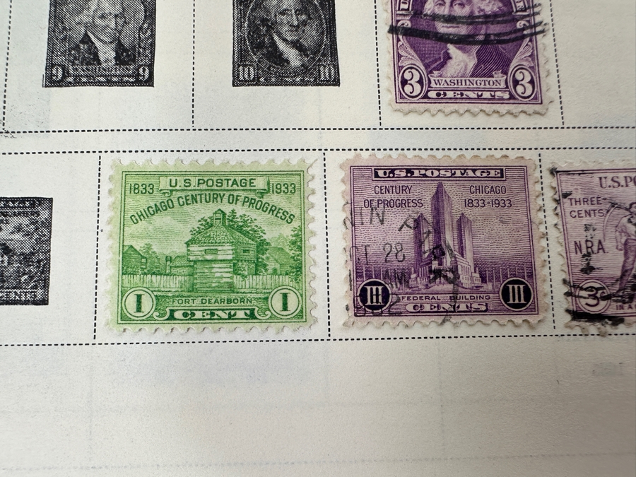 Vintage Postage Stamp Album Featuring Stamps From The United States, China & All Over The World - See Photos For A Sampling Of Stamps (Not All Stamps Are Photographed) [Photo 16]