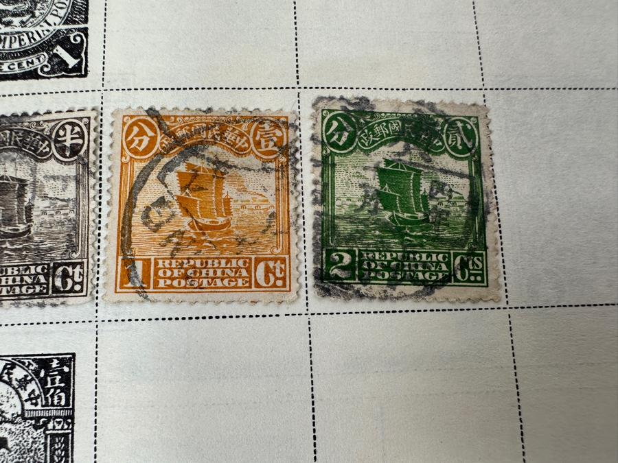 Vintage Postage Stamp Album Featuring Stamps From The United States, China & All Over The World - See Photos For A Sampling Of Stamps (Not All Stamps Are Photographed) [Photo 37]