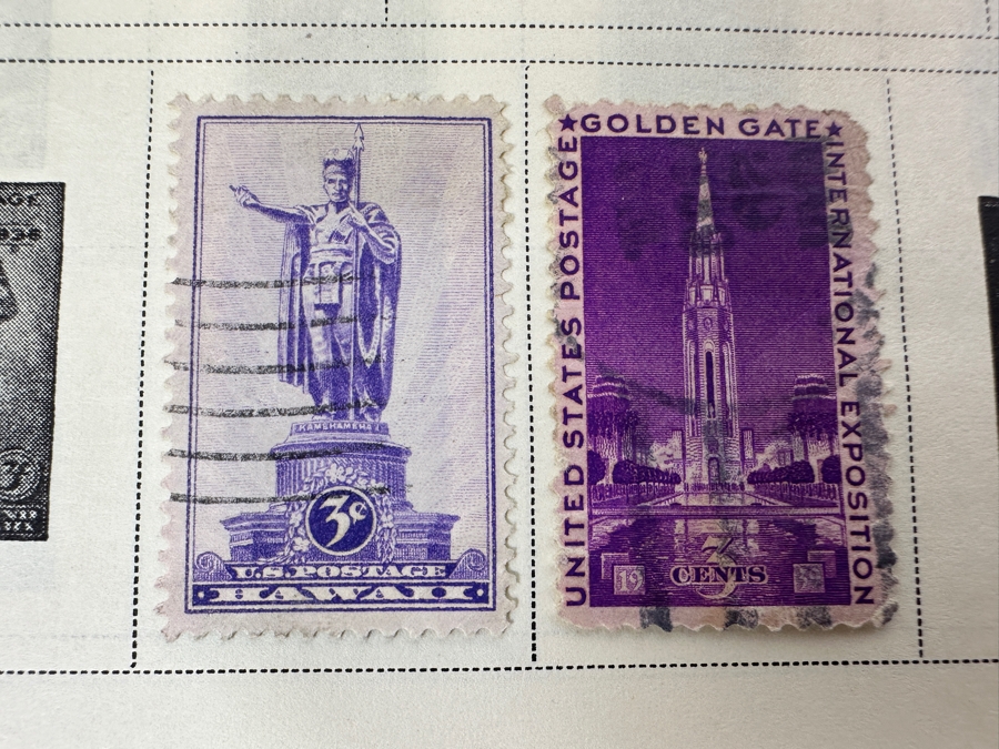 Vintage Postage Stamp Album Featuring Stamps From The United States, China & All Over The World - See Photos For A Sampling Of Stamps (Not All Stamps Are Photographed) [Photo 19]