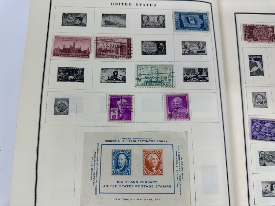 Vintage Postage Stamp Album Featuring Stamps From The United States, China & All Over The World - See Photos For A Sampling Of Stamps (Not All Stamps Are Photographed) [Photo 29]