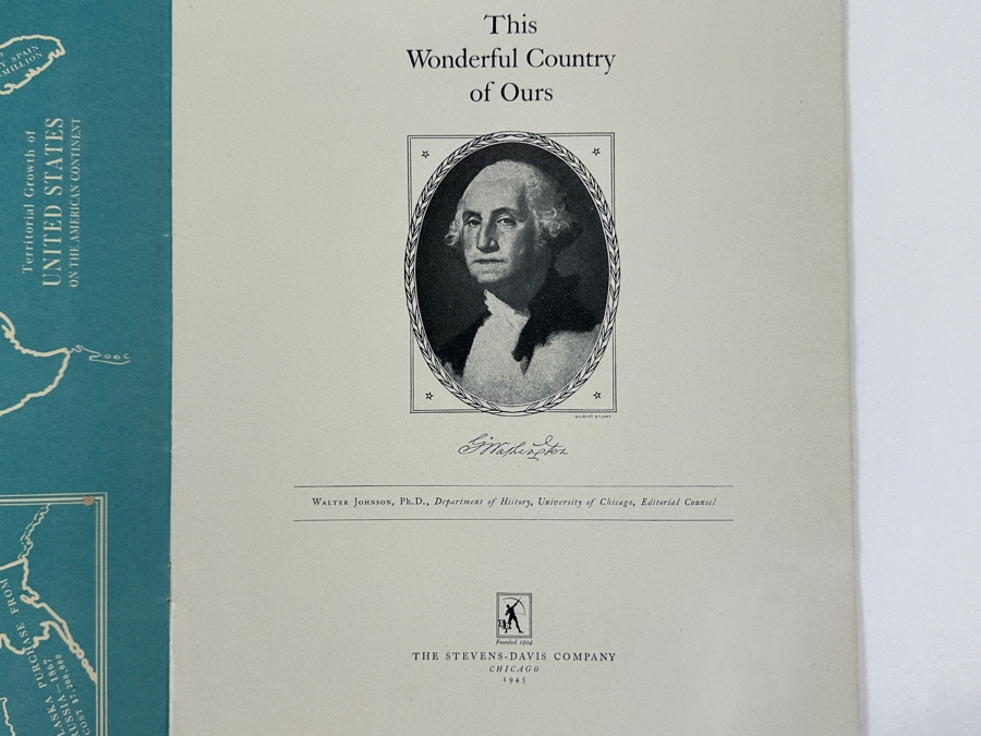 Vintage 1945 This Wonderful Country Of Ours United States Book Program Sixth Printing By The Steven-Davis Company [Photo 4]
