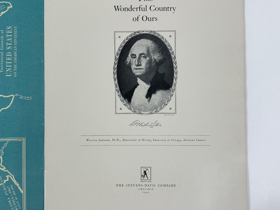 Vintage 1945 This Wonderful Country Of Ours United States Book Program Sixth Printing By The Steven-Davis Company [Photo 3]