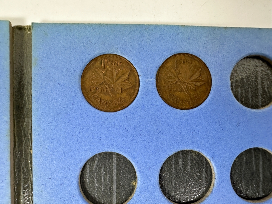 (11) Canadian Small Cents 1929-1956 & (1) 1916 Canadian Large Cents [Photo 6]