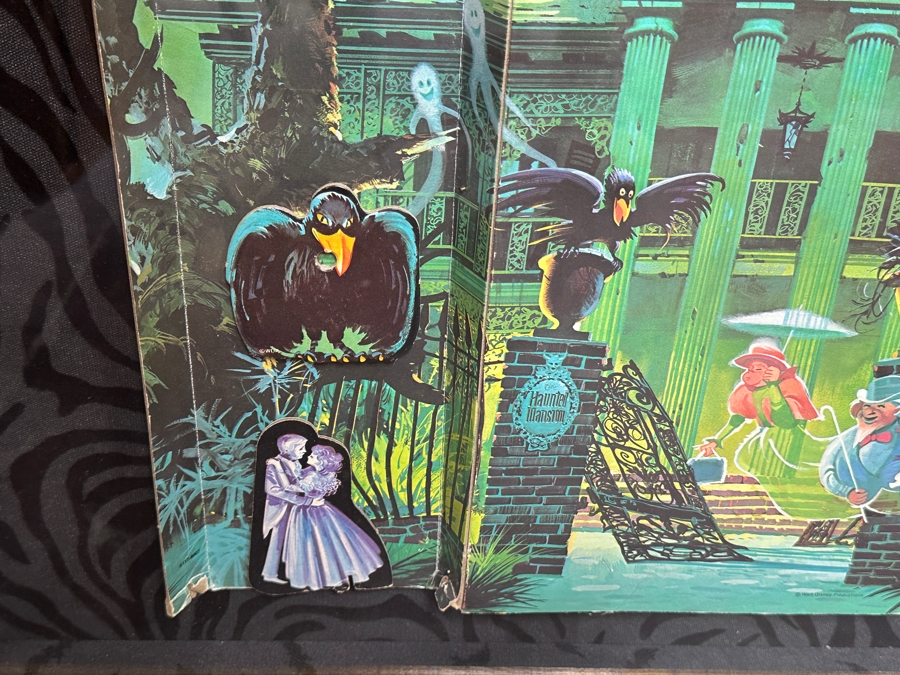 Professionally Shadow Box Framed Vintage 1975 Walt Disney World Haunted Mansion Board Game Disney Wall Artwork 28 X 28 [Photo 5]