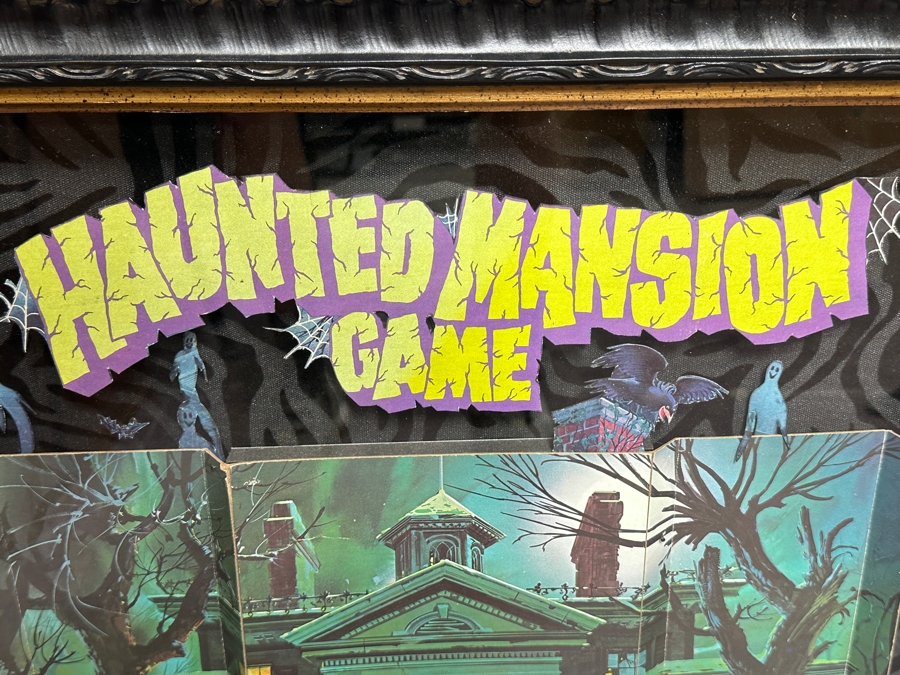 Professionally Shadow Box Framed Vintage 1975 Walt Disney World Haunted Mansion Board Game Disney Wall Artwork 28 X 28 [Photo 6]