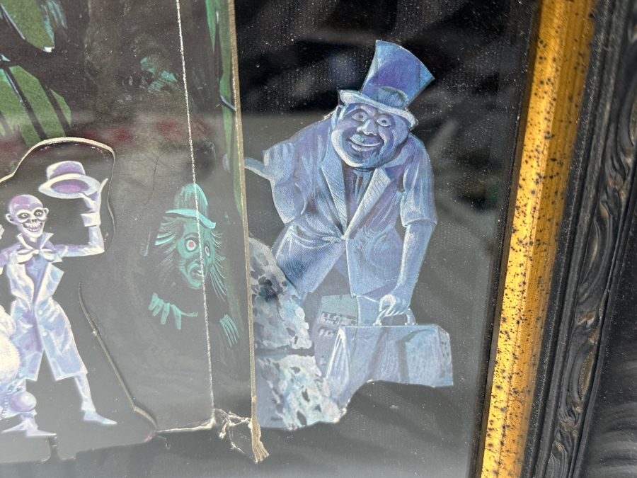 Professionally Shadow Box Framed Vintage 1975 Walt Disney World Haunted Mansion Board Game Disney Wall Artwork 28 X 28 [Photo 10]