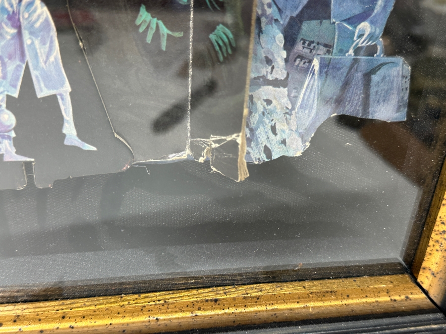 Professionally Shadow Box Framed Vintage 1975 Walt Disney World Haunted Mansion Board Game Disney Wall Artwork 28 X 28 [Photo 11]