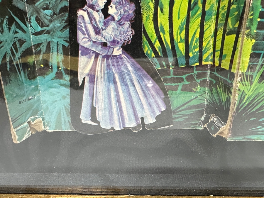 Professionally Shadow Box Framed Vintage 1975 Walt Disney World Haunted Mansion Board Game Disney Wall Artwork 28 X 28 [Photo 12]