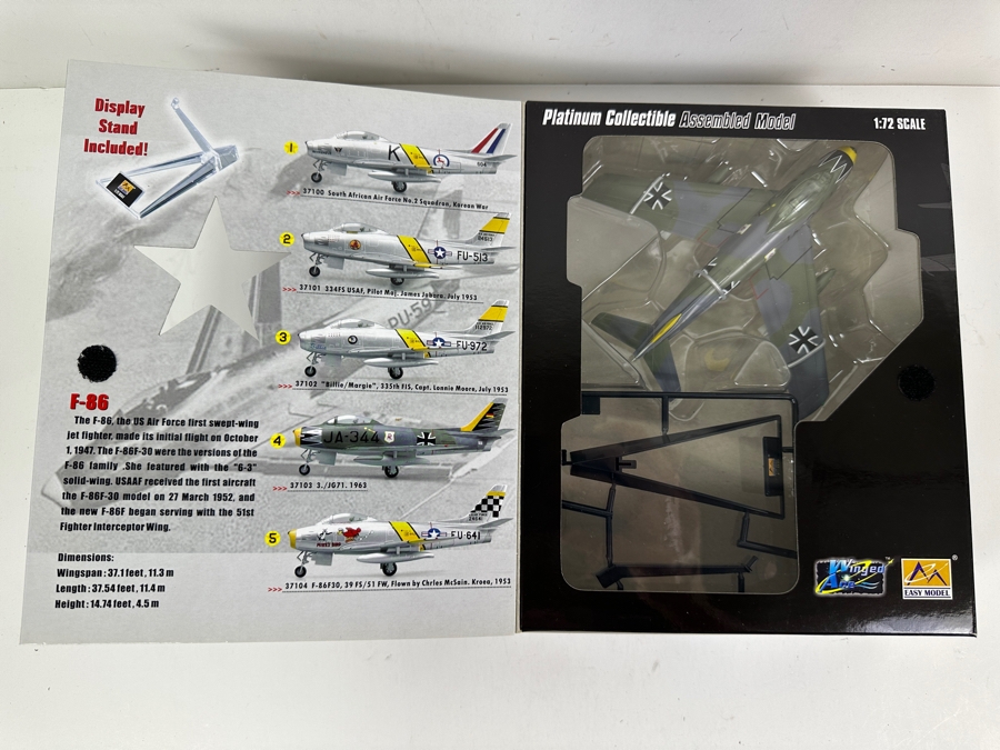 MRC F-86 Platinum Collectible Assembled Mode 1:12 Scale New In Box [Photo 4]