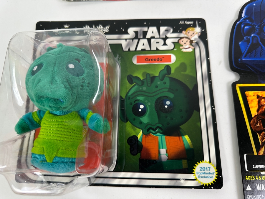 (3) Vintage Star Wars Action Figures: Luke Skywalker, Princess Leia Organa, Jawas & (1) Greedo Plush All Still In Original Blister Packs [Photo 3]