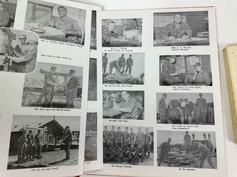 Pair Of First Marine Division In Vietnam Guadalcanal Hardcover Books 1967 & 1969-1970 & The United States Marine Essential Subjects Book [Photo 8]