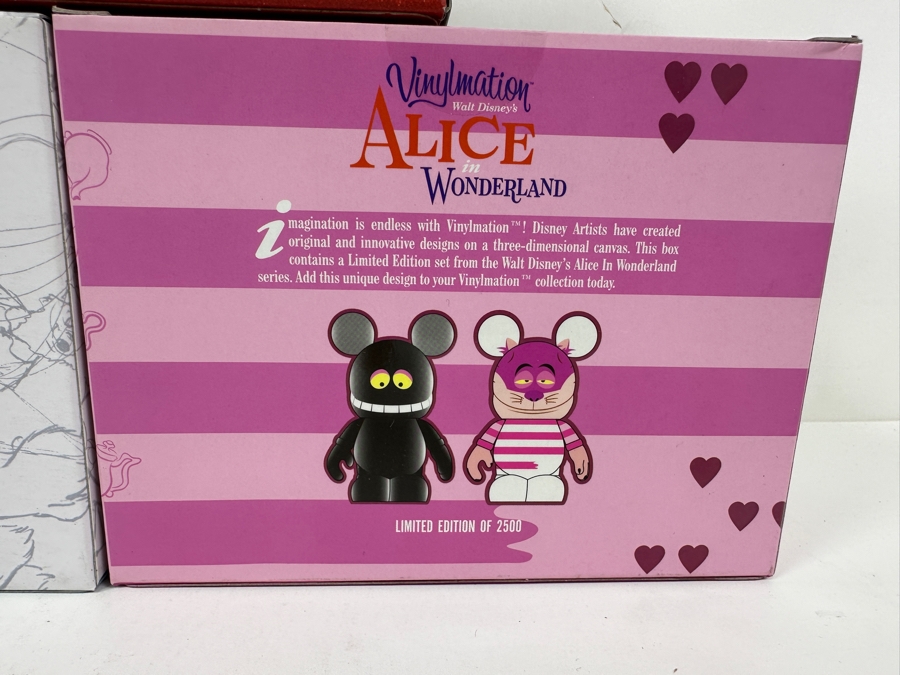 New In Box Vinylmation Vinyl Figurine Sets: (1) Disney Set Limited To 1,200, (1) Walt Disney's Alice In Wonderland Set Limited To 2,500 And (1) Cars 2 Set [Photo 11]