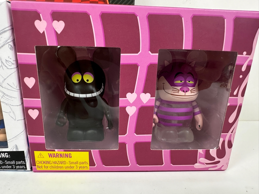 New In Box Vinylmation Vinyl Figurine Sets: (1) Disney Set Limited To 1,200, (1) Walt Disney's Alice In Wonderland Set Limited To 2,500 And (1) Cars 2 Set [Photo 2]