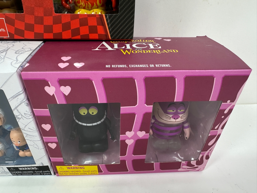 New In Box Vinylmation Vinyl Figurine Sets: (1) Disney Set Limited To 1,200, (1) Walt Disney's Alice In Wonderland Set Limited To 2,500 And (1) Cars 2 Set [Photo 3]