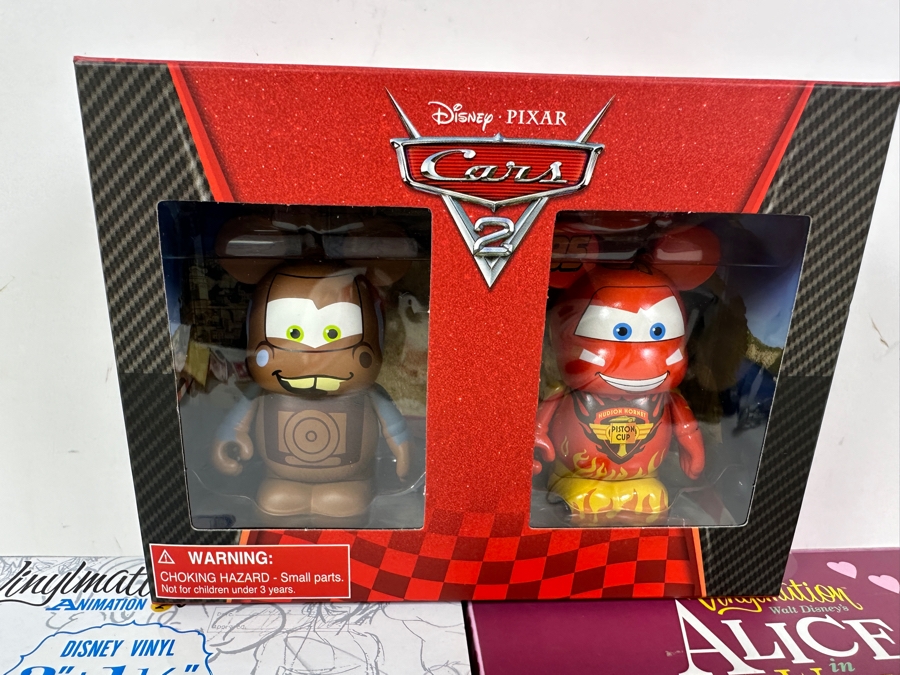 New In Box Vinylmation Vinyl Figurine Sets: (1) Disney Set Limited To 1,200, (1) Walt Disney's Alice In Wonderland Set Limited To 2,500 And (1) Cars 2 Set [Photo 6]
