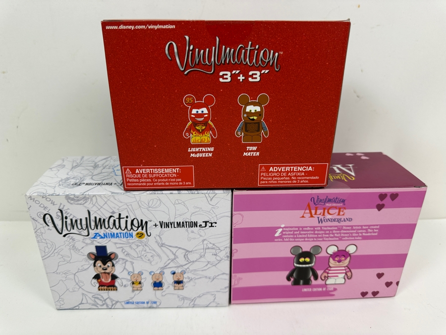 New In Box Vinylmation Vinyl Figurine Sets: (1) Disney Set Limited To 1,200, (1) Walt Disney's Alice In Wonderland Set Limited To 2,500 And (1) Cars 2 Set [Photo 8]