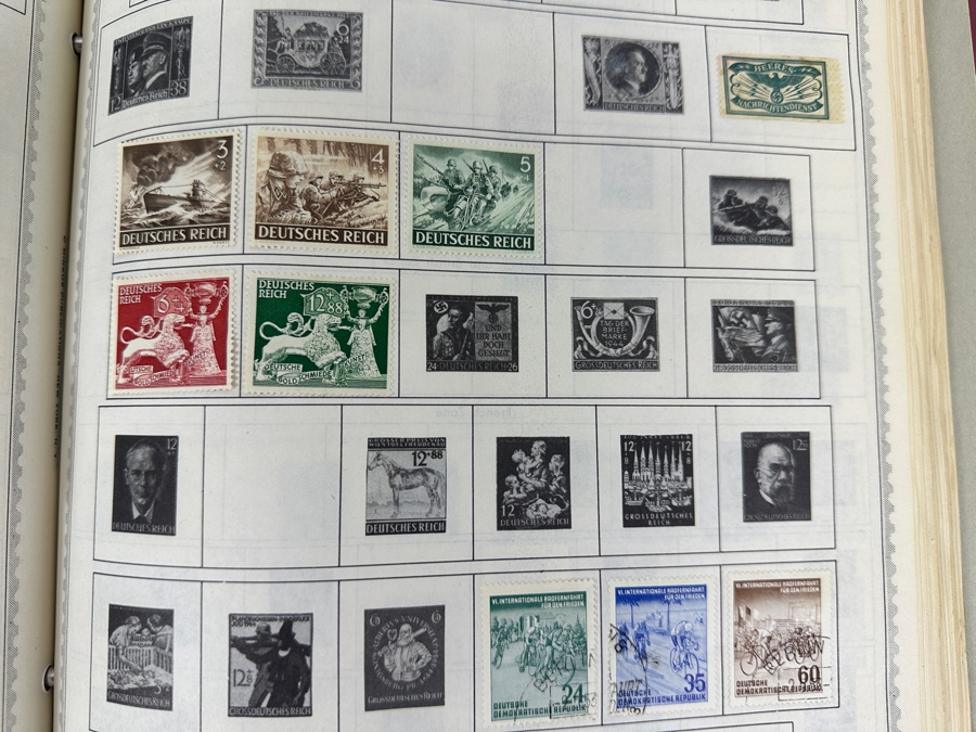 The New World Wide Postage Stamp Album Featuring Postage Stamps From Around The World Including China & Germany - See Photos For Sampling (Not All Stamps Are Photographed) [Photo 30]