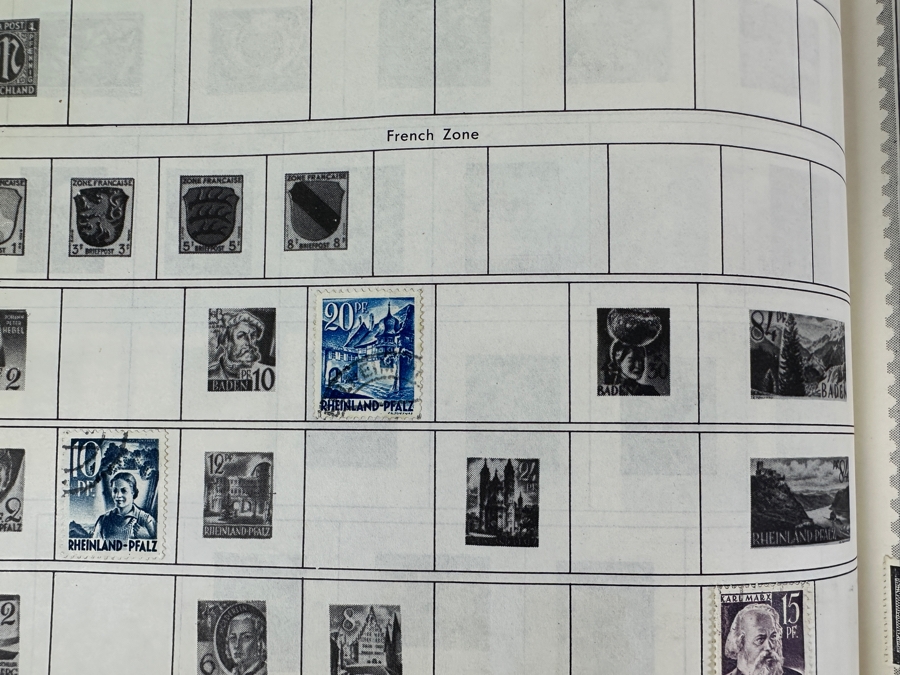 The New World Wide Postage Stamp Album Featuring Postage Stamps From Around The World Including China & Germany - See Photos For Sampling (Not All Stamps Are Photographed) [Photo 33]