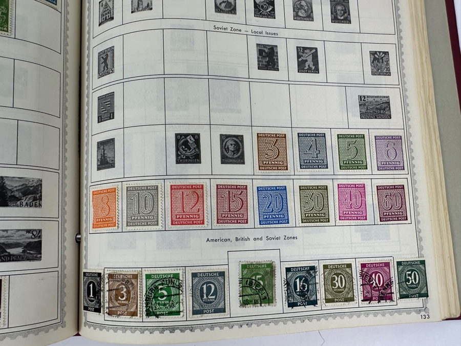 The New World Wide Postage Stamp Album Featuring Postage Stamps From Around The World Including China & Germany - See Photos For Sampling (Not All Stamps Are Photographed) [Photo 34]