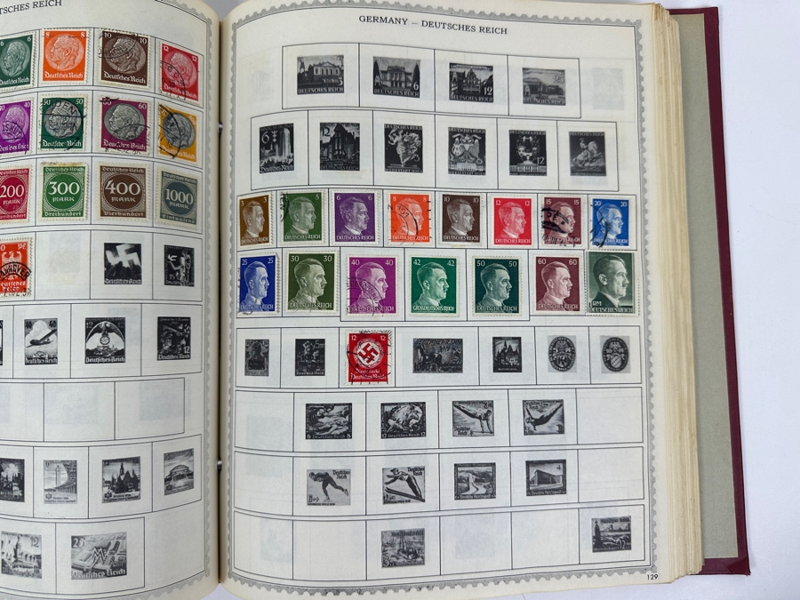 The New World Wide Postage Stamp Album Featuring Postage Stamps From Around The World Including China & Germany - See Photos For Sampling (Not All Stamps Are Photographed) [Photo 27]