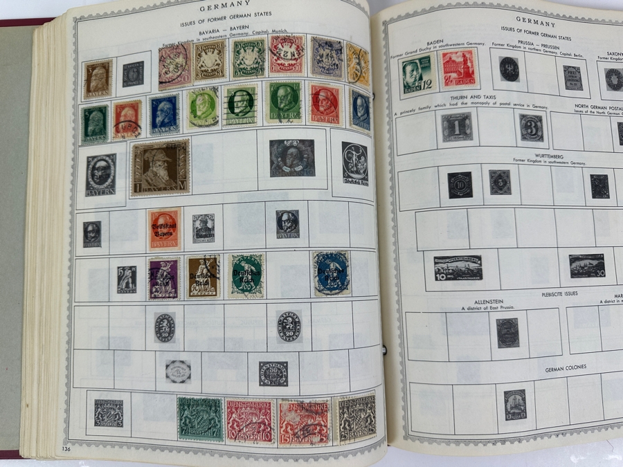 The New World Wide Postage Stamp Album Featuring Postage Stamps From Around The World Including China & Germany - See Photos For Sampling (Not All Stamps Are Photographed) [Photo 36]