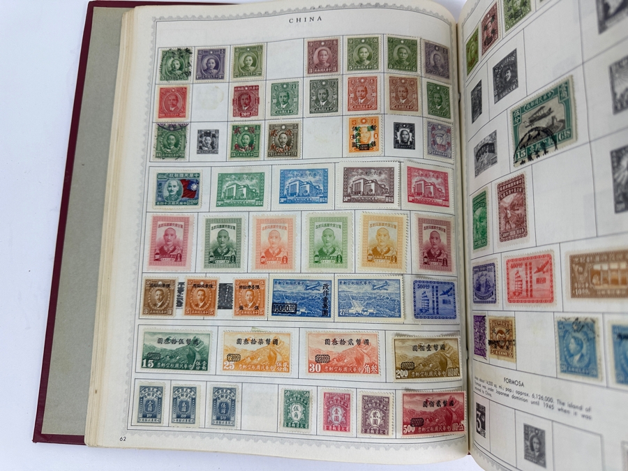 The New World Wide Postage Stamp Album Featuring Postage Stamps From Around The World Including China & Germany - See Photos For Sampling (Not All Stamps Are Photographed) [Photo 13]