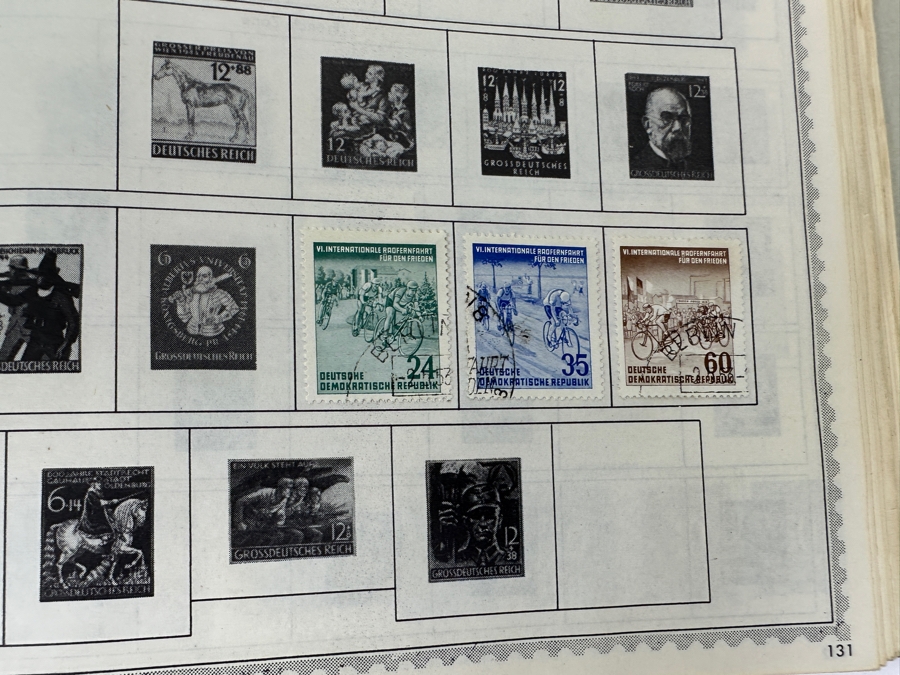 The New World Wide Postage Stamp Album Featuring Postage Stamps From Around The World Including China & Germany - See Photos For Sampling (Not All Stamps Are Photographed) [Photo 31]