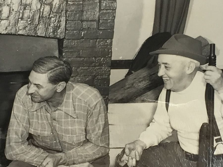 Vintage B&W Hunting Photograph With Worn Out Dog [Photo 3]