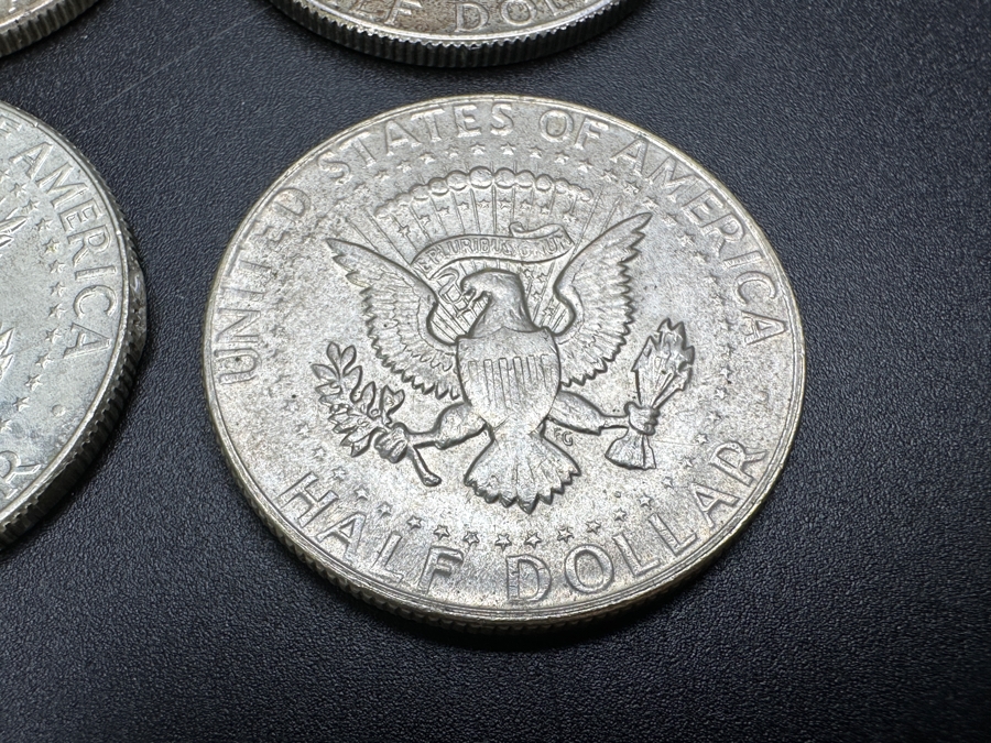 Just Added - (4) Silver Kennedy Half Dollars: (1) 1964, (1) 1965, (1) 1967 & (1) 1969 [Photo 10]