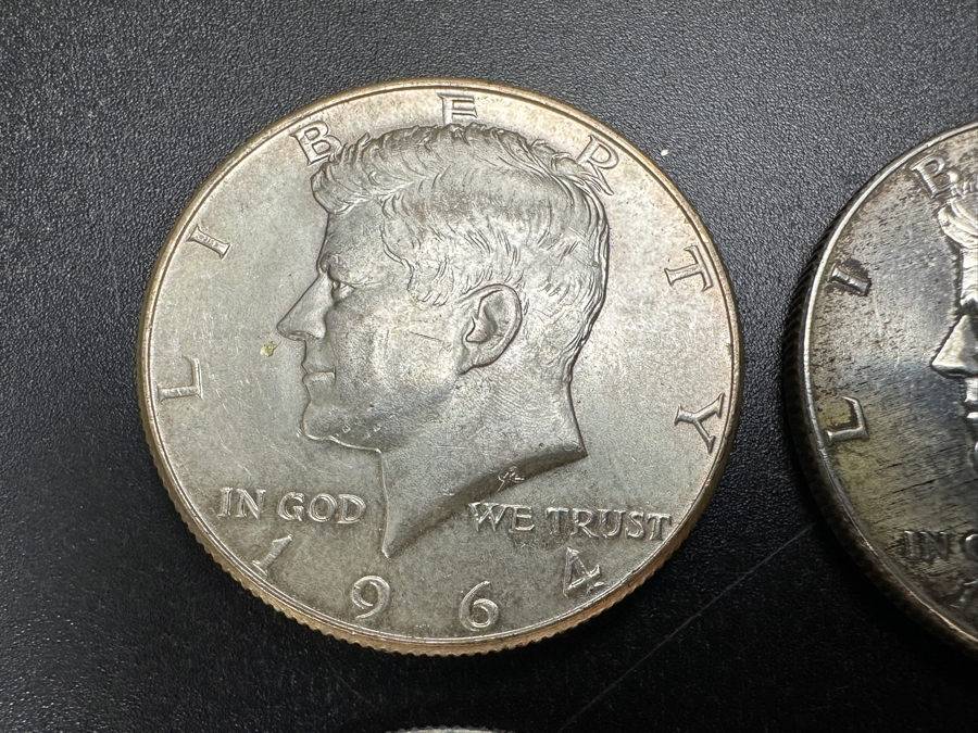 Just Added - (4) Silver Kennedy Half Dollars: (1) 1964, (1) 1965, (1) 1967 & (1) 1969 [Photo 2]