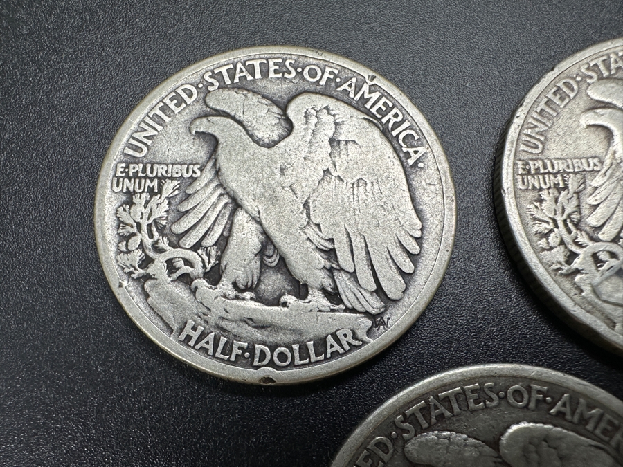 Just Added - (3) Standing Walking Liberty Silver Half Dollars: 1917, 1939 & 1940 S [Photo 7]