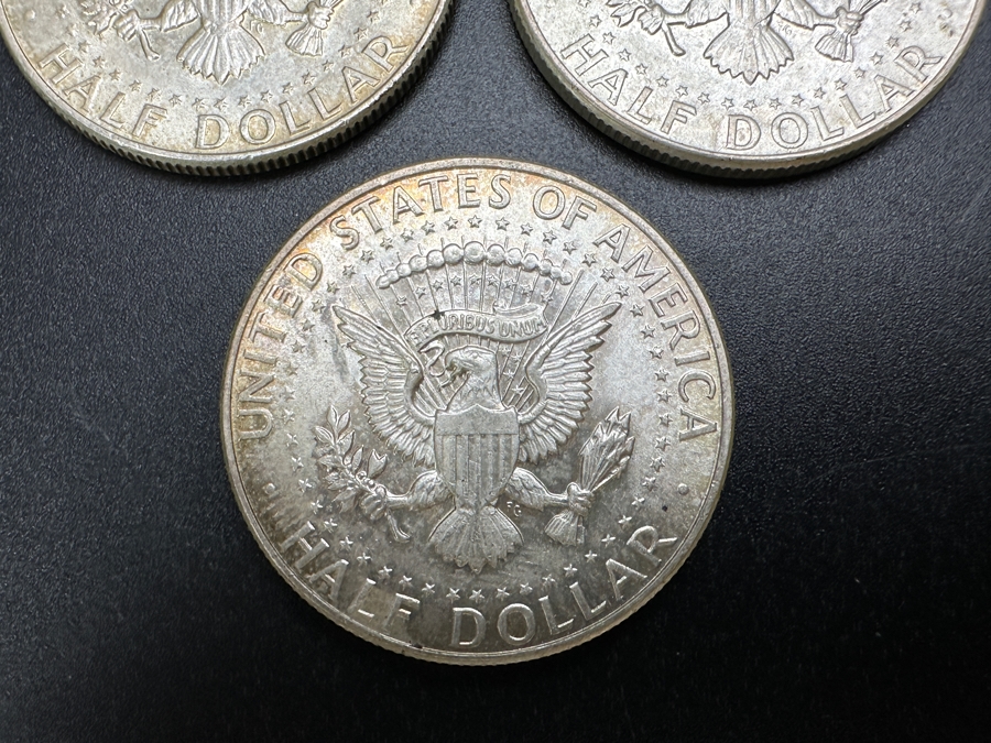 Just Added - (3) 1964 Silver Kennedy Half Dollars [Photo 9]